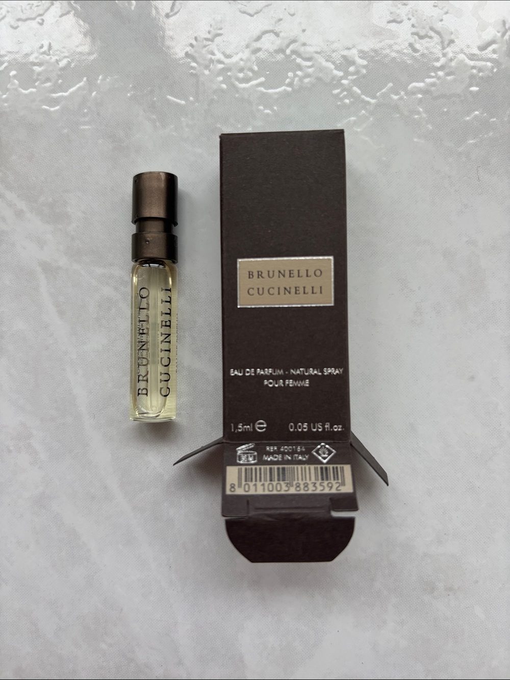 New Brunello Cucinelli POUR FEMME Eau de Parfum Perfume Sample 0.05 oz / 1.5 ml
